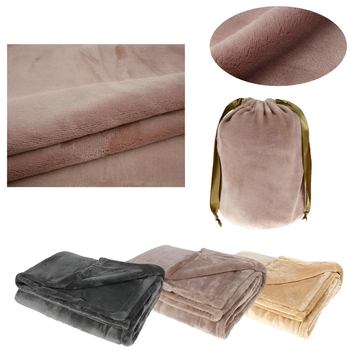 Warmfell™ Cordless Flannel Heated Throw for Two, USB Powered