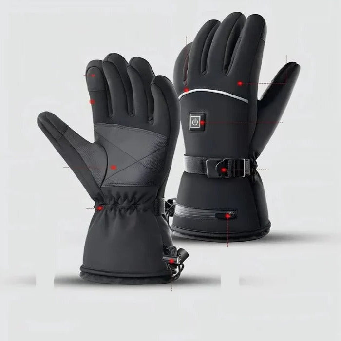 Warmfell™ Heated Motorbike Gloves with Touchscreen and Rechargeable Battery