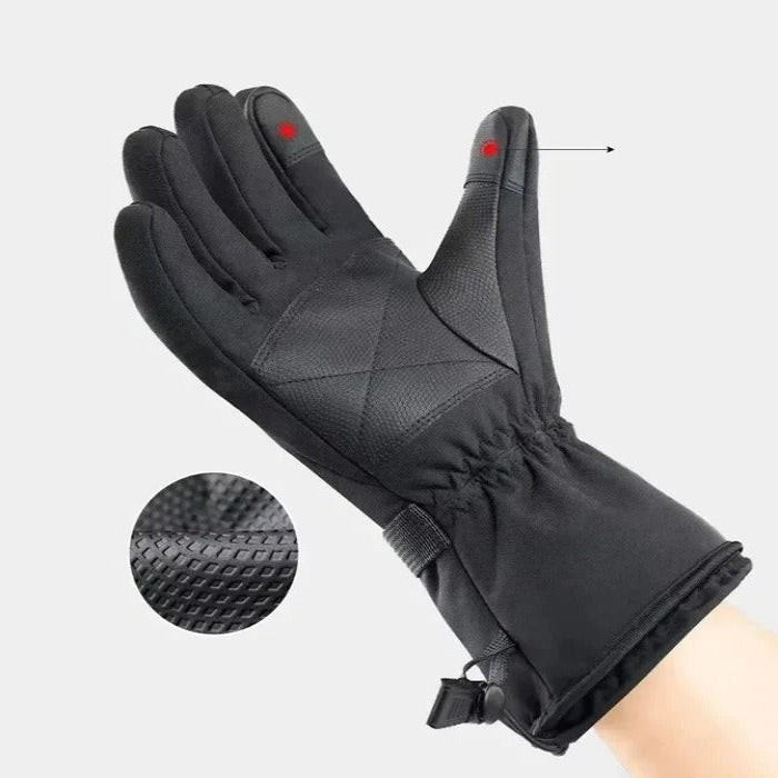 Warmfell™ Heated Motorbike Gloves with Touchscreen and Rechargeable Battery