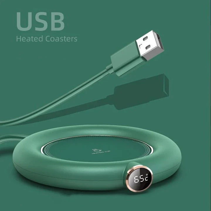 Warmfell™ USB Mug Warmer with Digital Display and 3 Settings