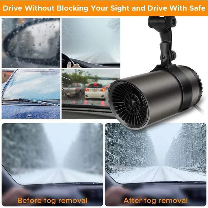 Warmfell™ 150W Car Heater Defroster with Suction Cup Mount