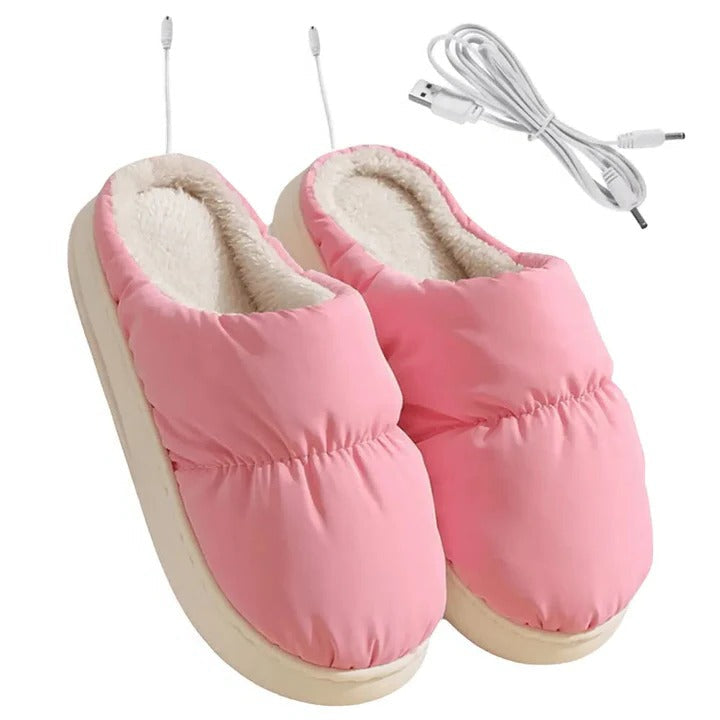 Warmfell™ USB Heated Slippers with Non-Slip Sole and Rapid Heating