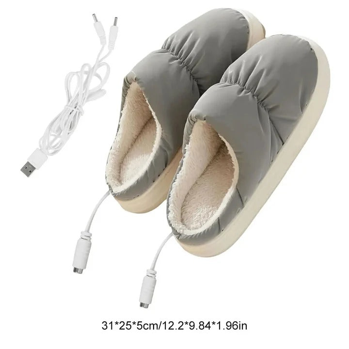 Warmfell™ USB Heated Slippers with Non-Slip Sole and Rapid Heating