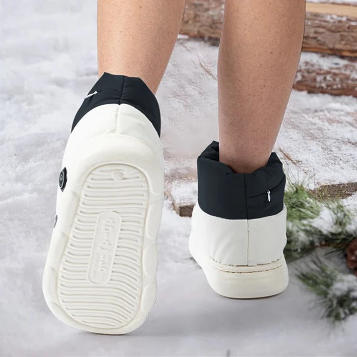 Warmfell™ Rechargeable Heated Slippers with 3 Heat Levels and Grip Sole