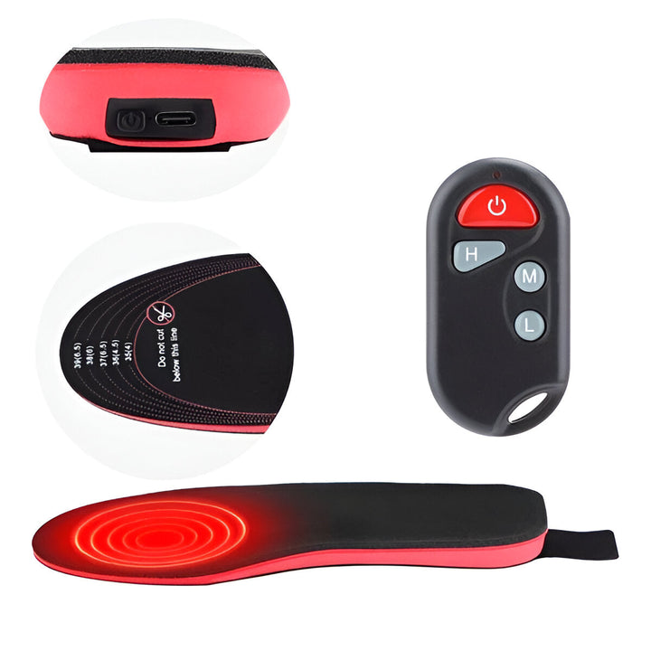 Warmfell™ Ultra-Thin Heated Shoe Insoles with Remote Control