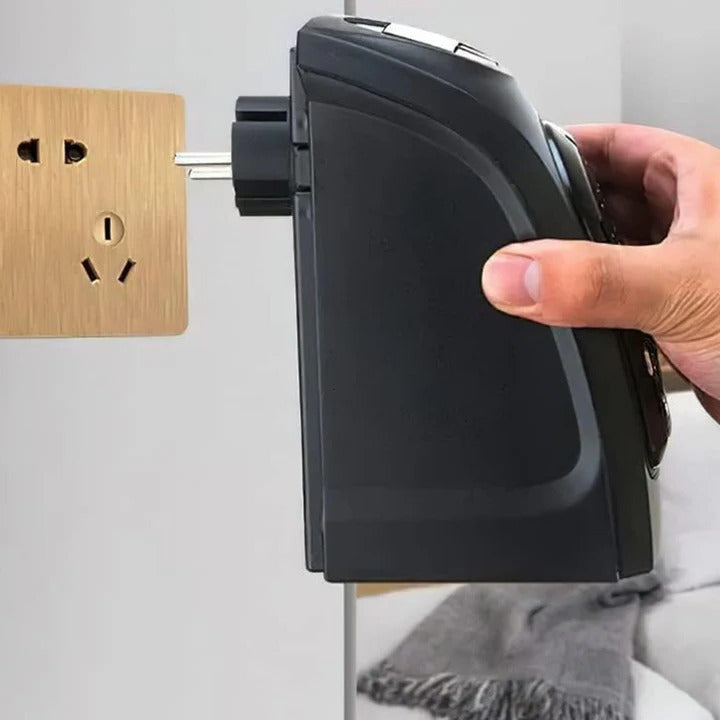 Warmfell™ Mini Wall Socket Heater with Digital Display and Timer