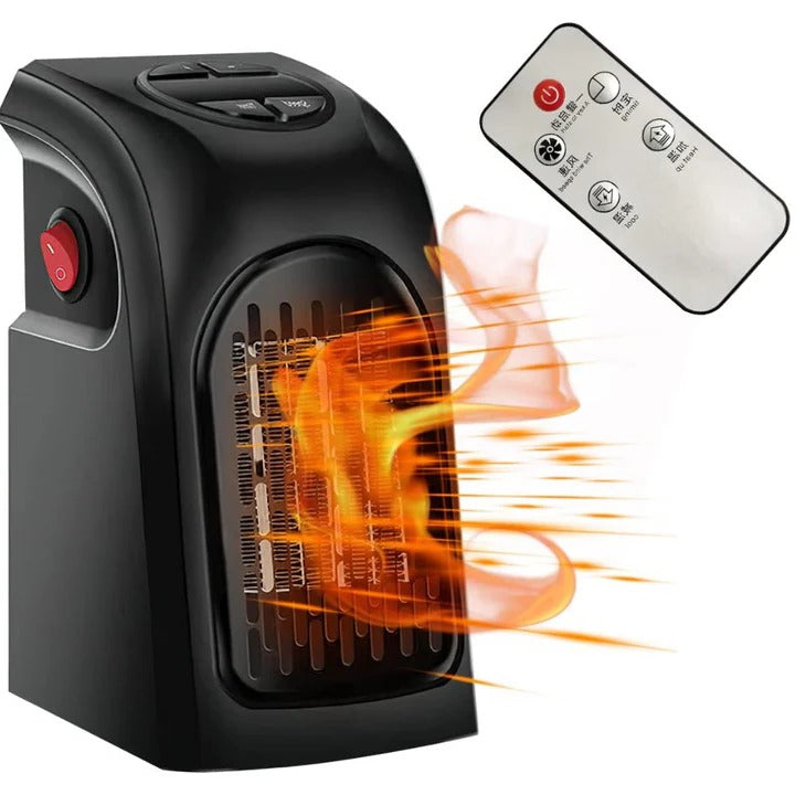 Warmfell™ Mini Wall Socket Heater with Digital Display and Timer