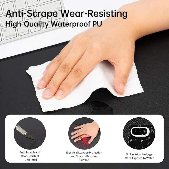 Warmfell™ Heated Desk Pad With Digital Display and 5 Heat Levels