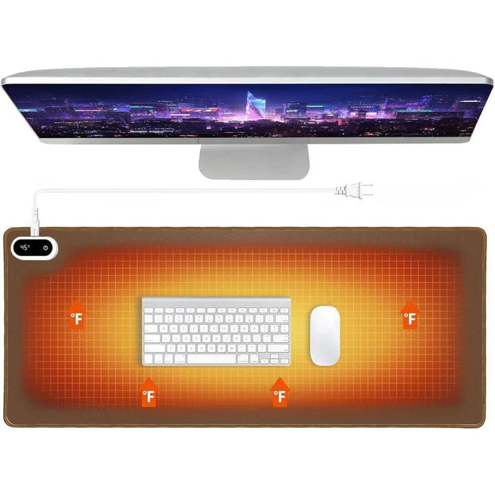 Warmfell™ Heated Desk Pad With Digital Display and 5 Heat Levels