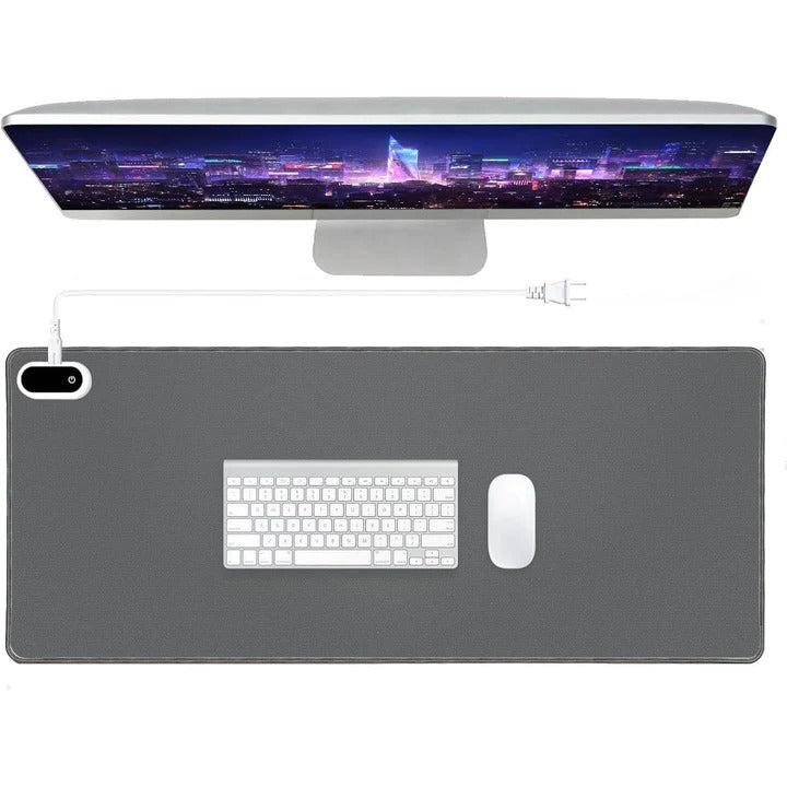 Warmfell™ Heated Desk Pad With Digital Display and 5 Heat Levels
