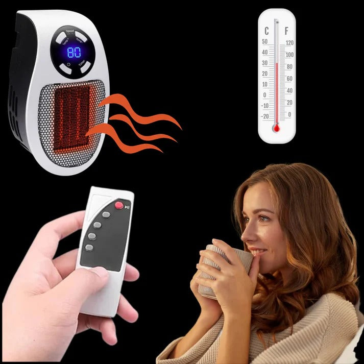 Warmfell™ Cordless Wall Socket Heater with Remote Control