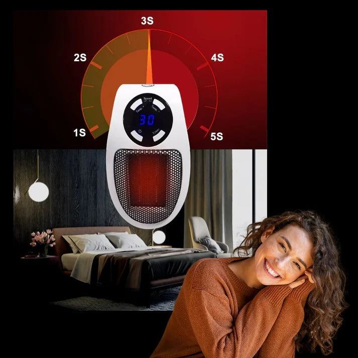 Warmfell™ Cordless Wall Socket Heater with Remote Control