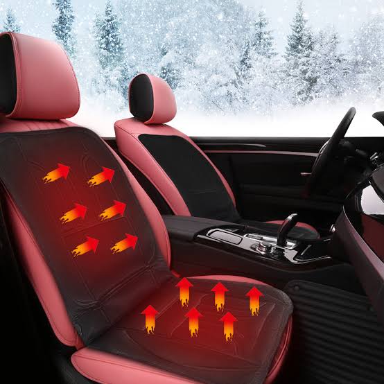 Warmfell™ 12V Heated Seat Cushion with Back Support and Memory Foam