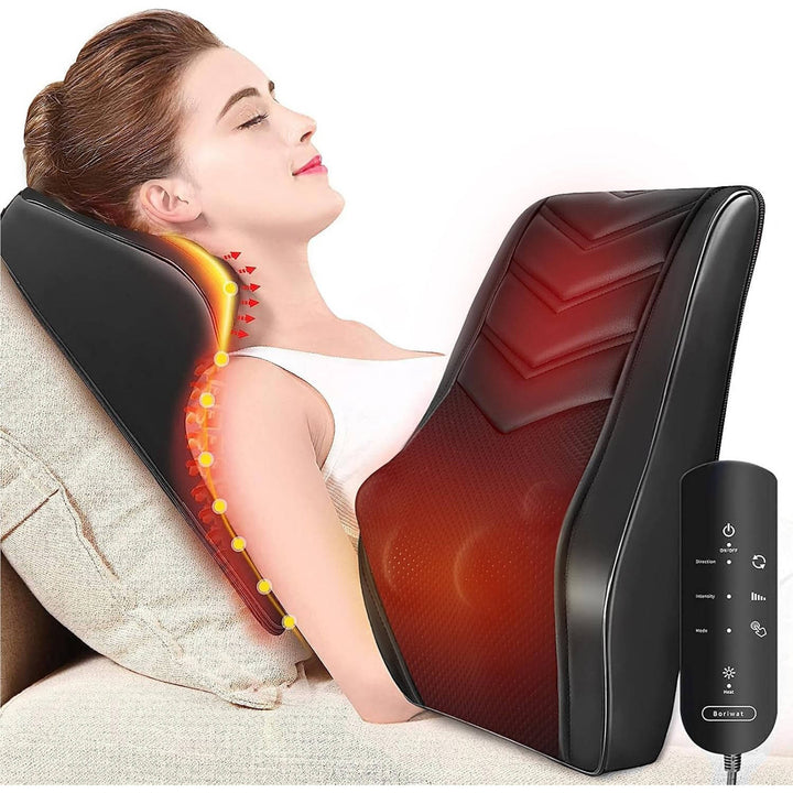Warmfell™ Shiatsu Neck and Back Massage Pillow with Dual Heat Zones