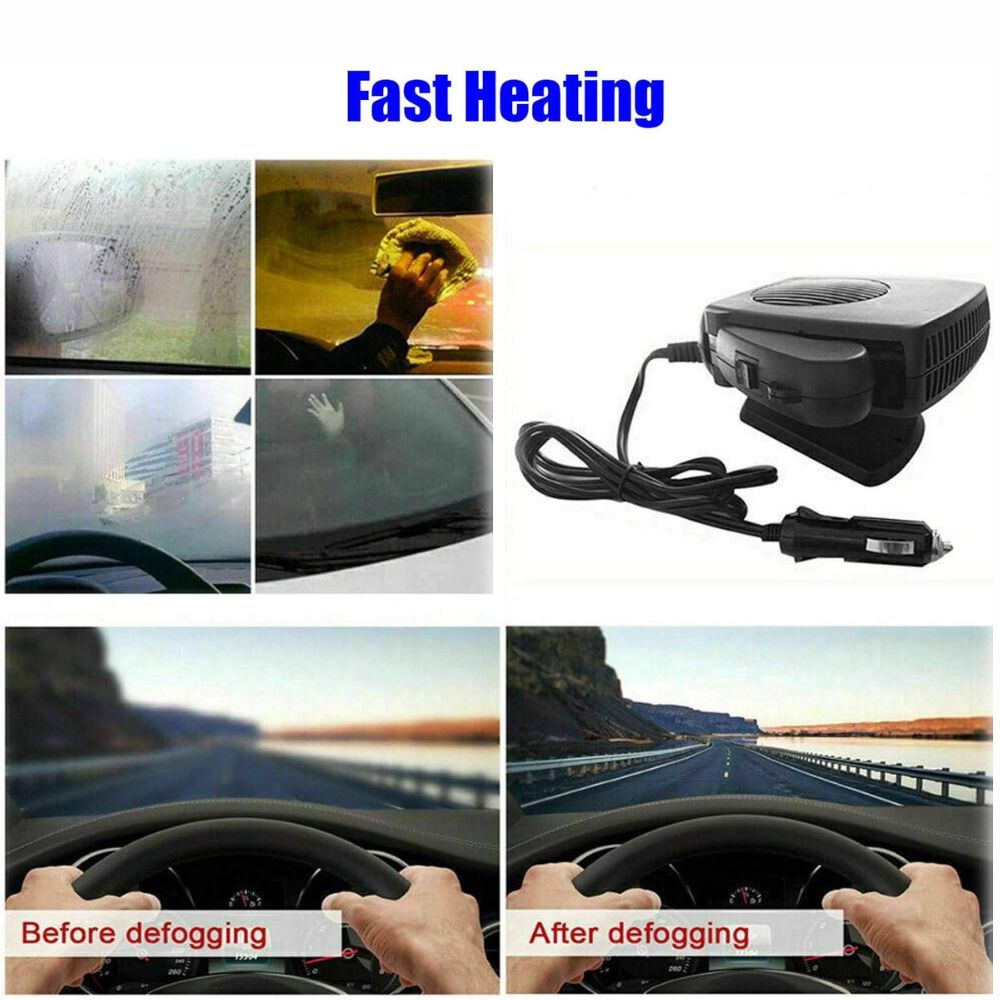 Warmfell™ 12V Ceramic Car Heater with Heat &amp; Fan Settings