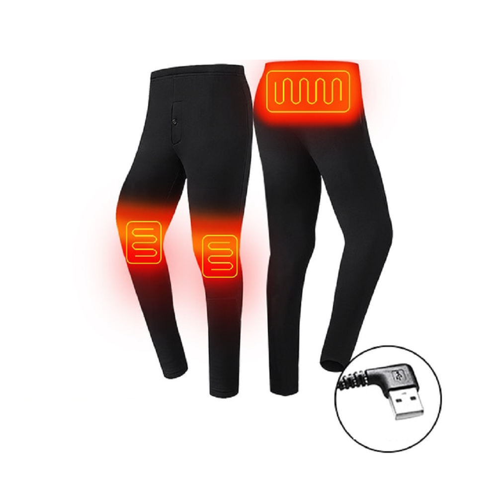 Warmfell™ USB Heated Thermal Base Layer Set with Flatlock Seams