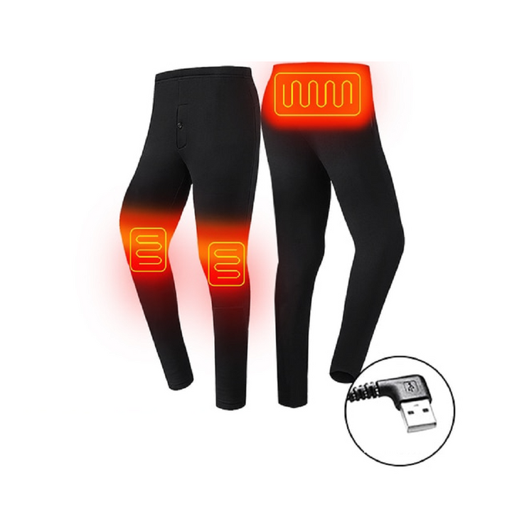Warmfell™ USB Heated Thermal Base Layer Set with Flatlock Seams