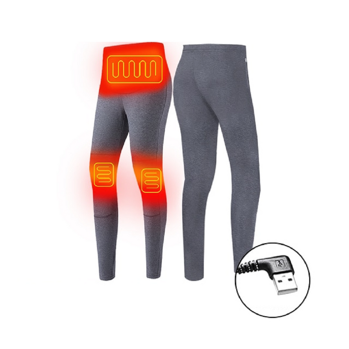 Warmfell™ USB Heated Thermal Base Layer Set with Flatlock Seams