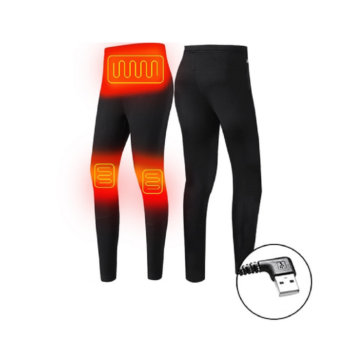 Warmfell™ USB Heated Thermal Base Layer Set with Flatlock Seams