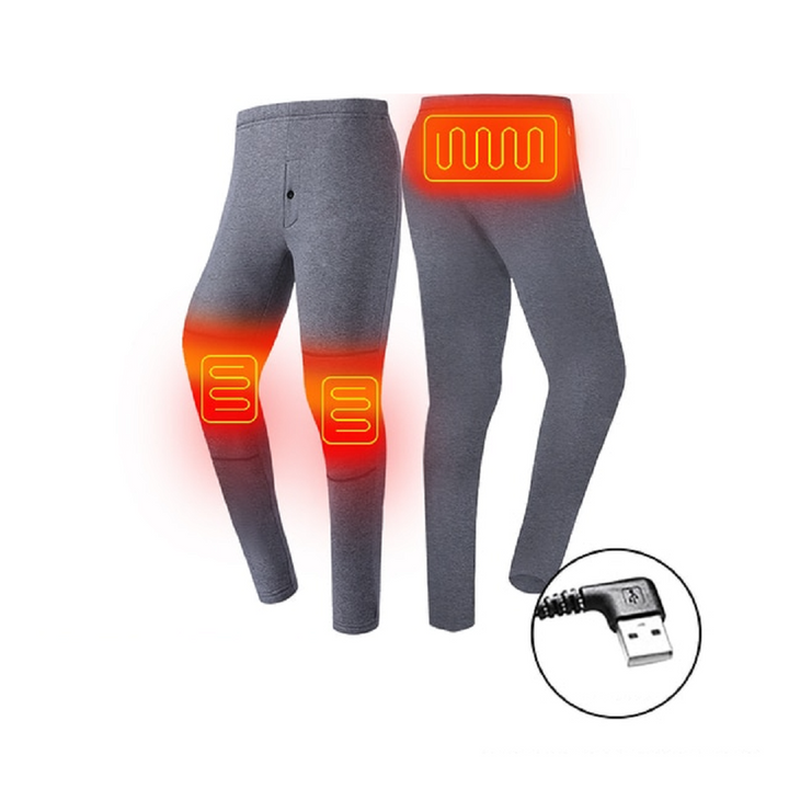 Warmfell™ USB Heated Thermal Base Layer Set with Flatlock Seams