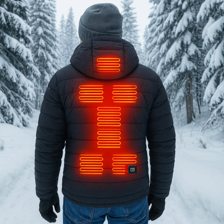 Warmfell™ Hooded Heated Puffer Coat with 3 Temperature Settings