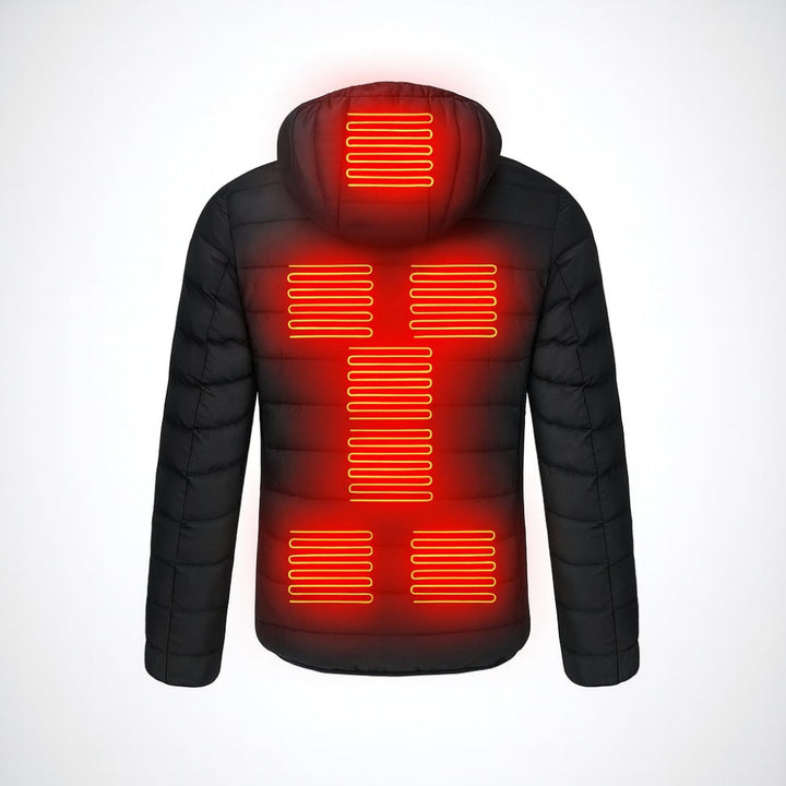 Warmfell™ Hooded Heated Puffer Coat with 3 Temperature Settings