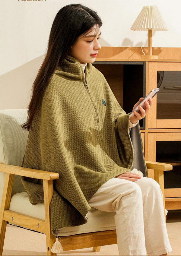 Warmfell™ USB Heated Shawl Wrap with 3 Heat Settings, Washable