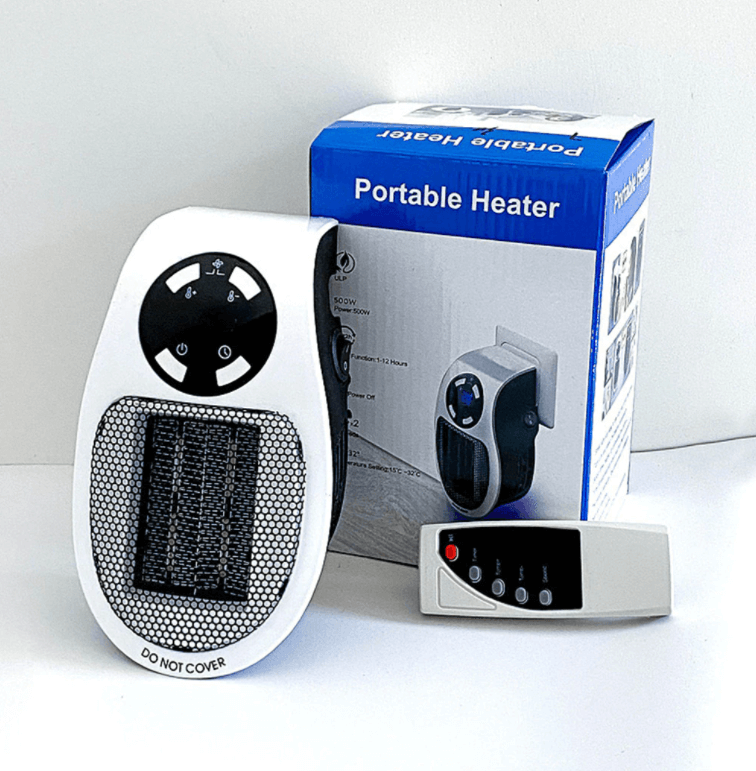 Warmfell™ Compact 500W Electric Heater with Thermostat Control