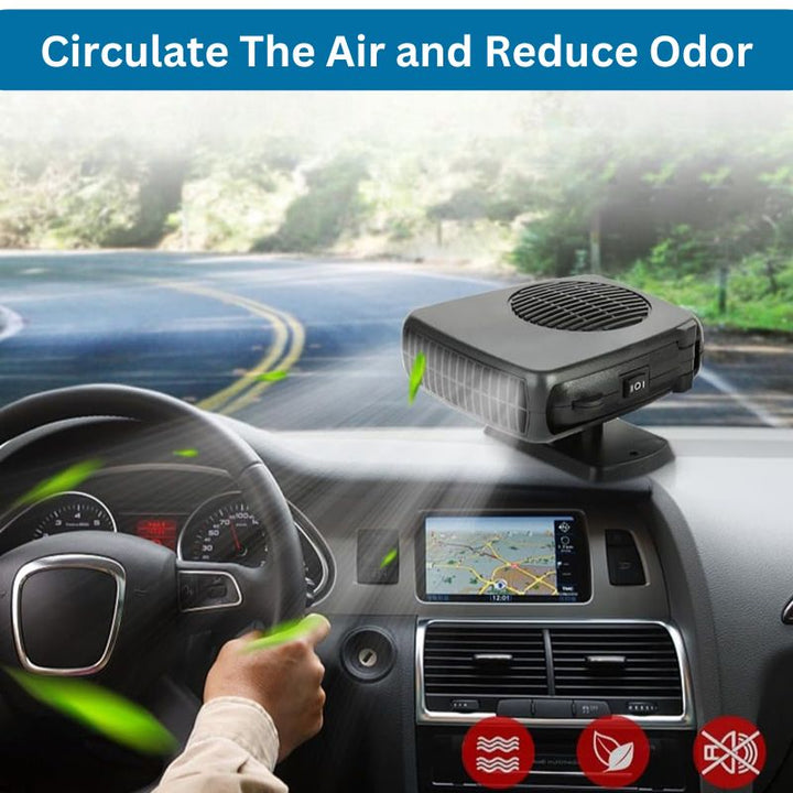 Warmfell™ 12V Car Heater &amp; Fan with Non-Slip 360° Rotating Base