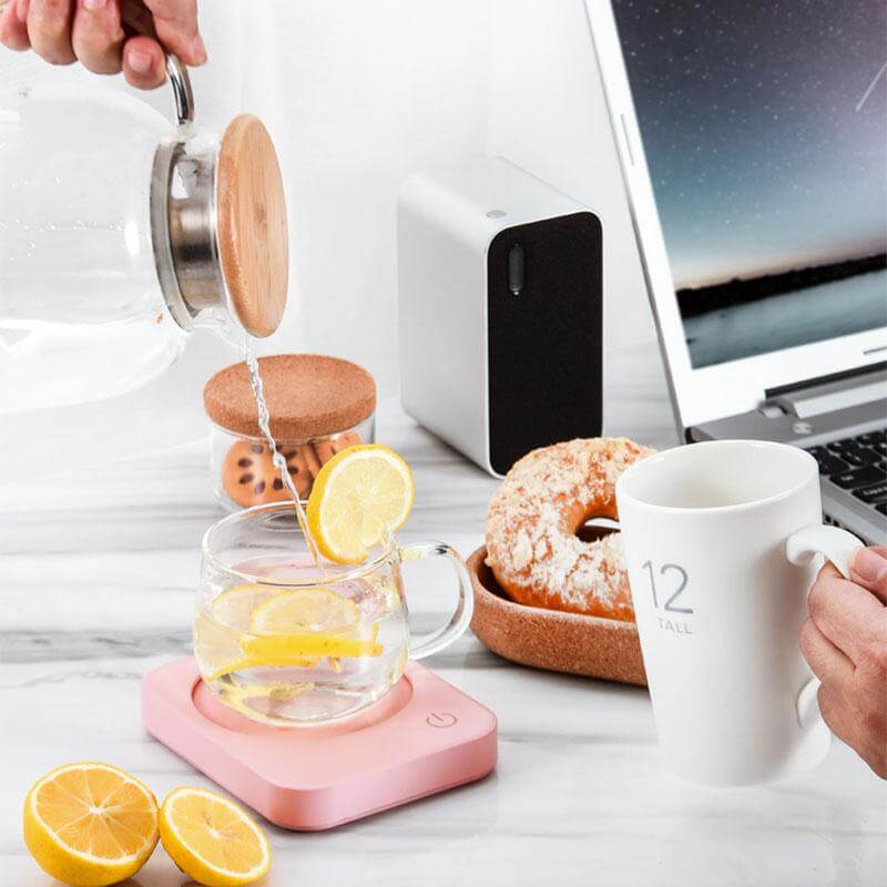 Warmfell™ Cup Warmer Coaster with On/Off Switch and Long Cord