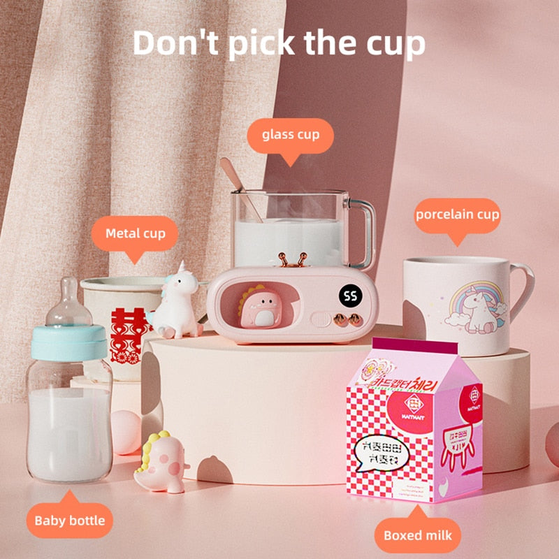 Warmfell™ Cute Animal Mug Warmer Coaster with 20W Thermostat Plate