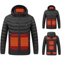 Warmfell™ Hooded Heated Puffer Jacket with 9 Heating Zones