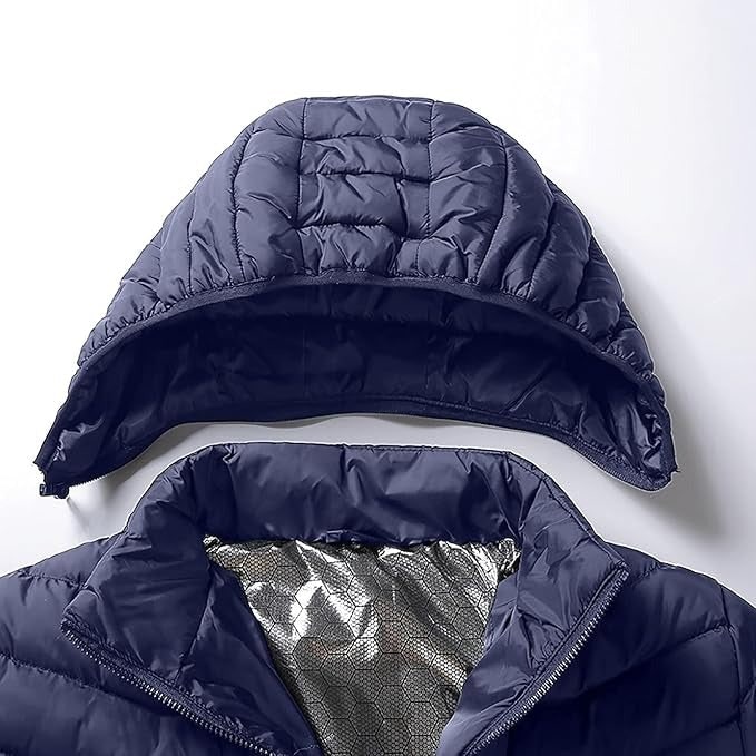 Warmfell™ Hooded Heated Puffer Jacket with 9 Heating Zones