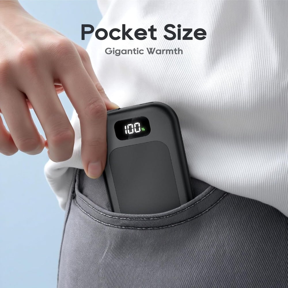 Warmfell™ USB Rechargeable Hand Warmer with LED Screen