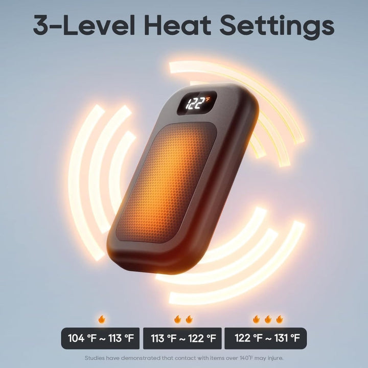 Warmfell™ USB Rechargeable Hand Warmer with LED Screen