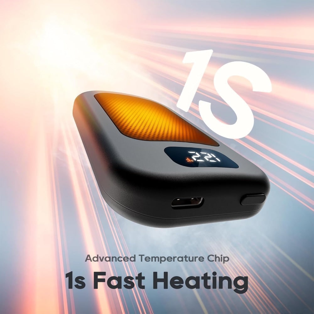 Warmfell™ USB Rechargeable Hand Warmer with LED Screen