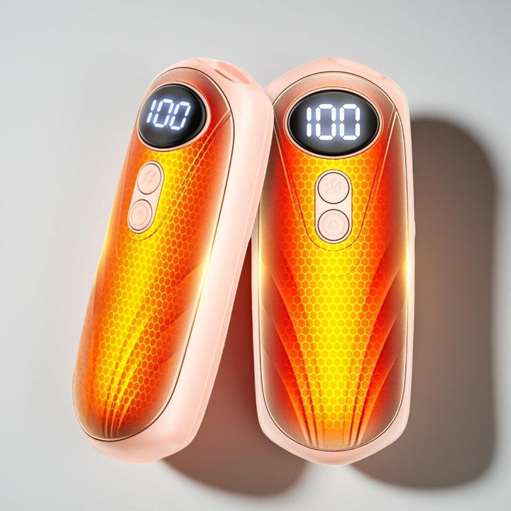 Warmfell™ Rechargeable Hand Warmers Set of 2 with Five Heat Settings