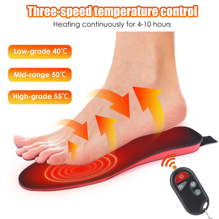 Warmfell™ Rechargeable Heated Insoles, Up to 10 Hours Warmth