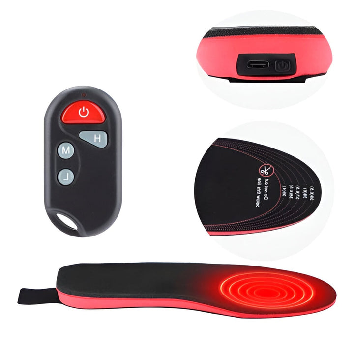 Warmfell™ Heated Insoles with Wireless Remote and Arch Support