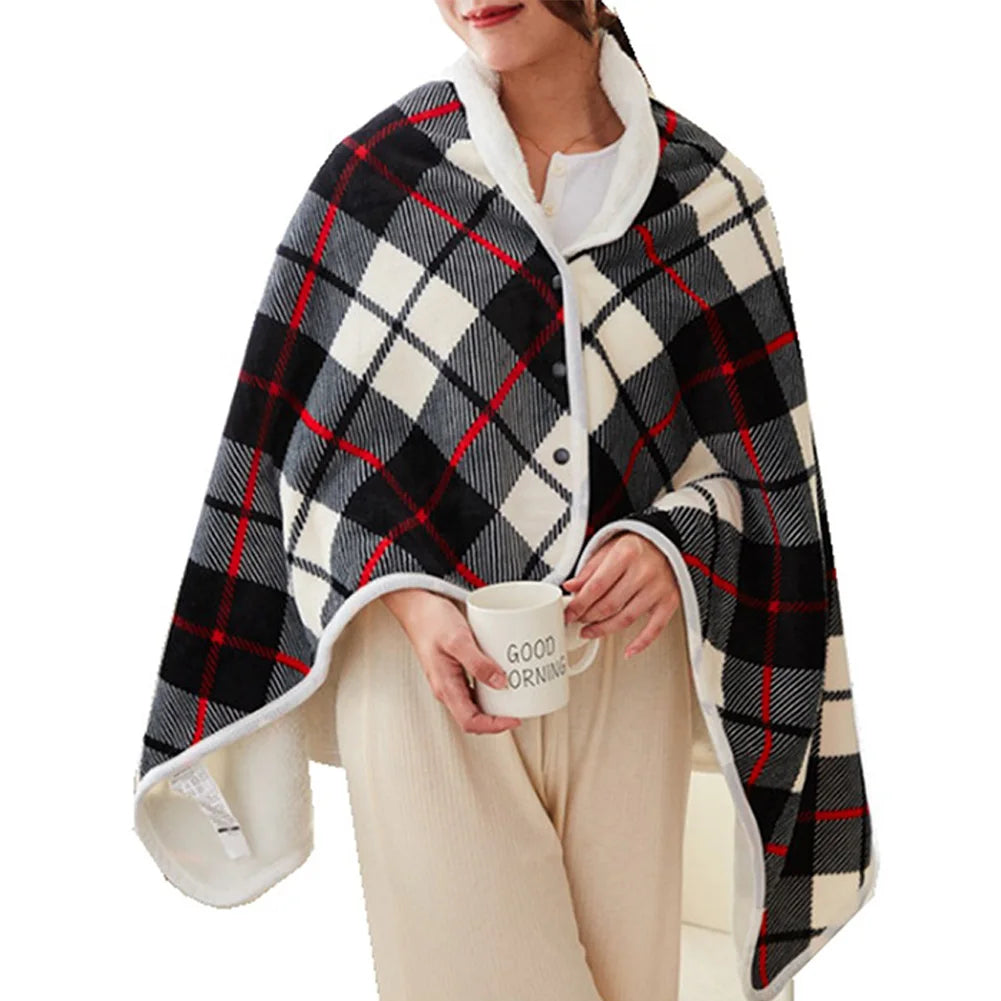 Warmfell™ Soft Heated Shawl Wrap with Auto Shut-Off Timer