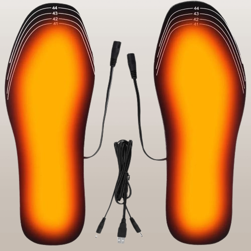 Warmfell™ USB Heated Shoe Insoles With Slim Carbon Fibre Heating