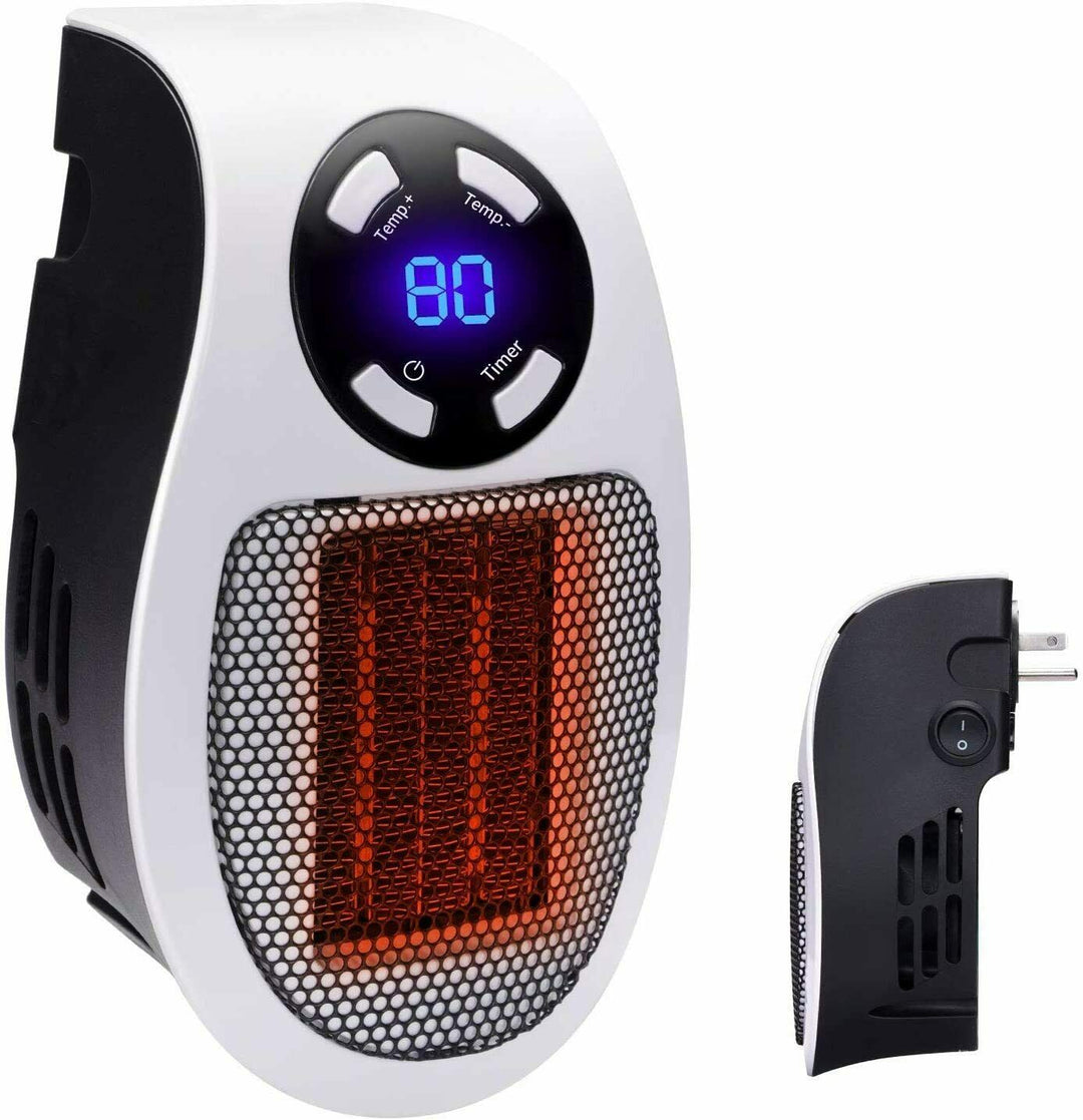 Warmfell™ Mini Wall Socket Heater with Timer and LCD Display