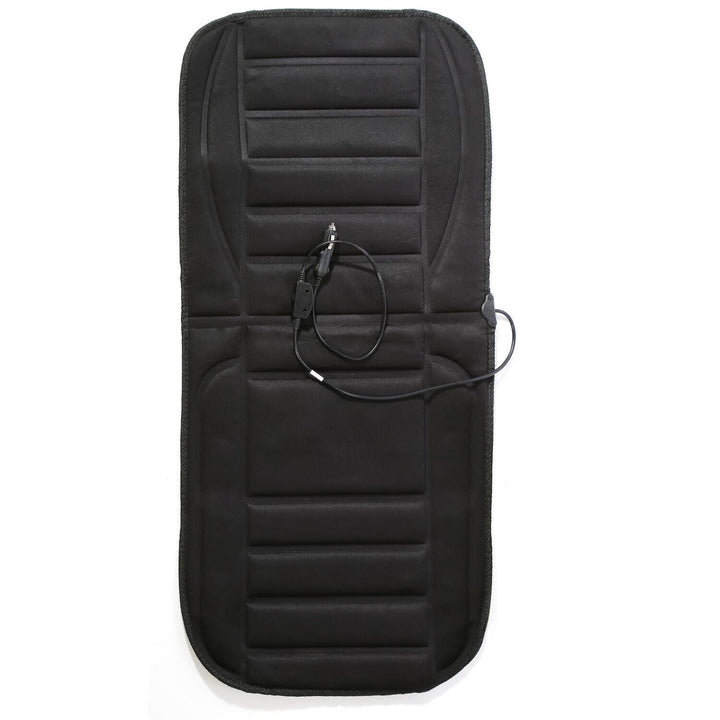 Warmfell™ 12V Heated Seat Cushion with Back Support and Memory Foam
