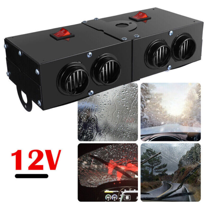Warmfell™ 500W Electric Car Heater with 4 Air Outlets