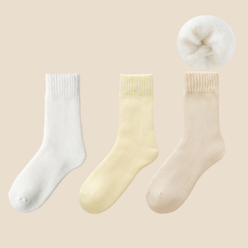 Warmfell™ Fleece-Lined Thermal Socks, 3-Pair Set with Moisture Wicking