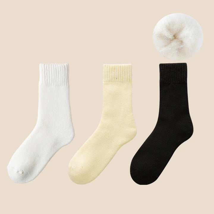 Warmfell™ Fleece-Lined Thermal Socks, 3-Pair Set with Moisture Wicking