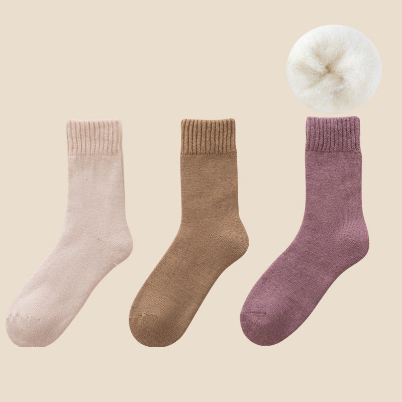Warmfell™ Fleece-Lined Thermal Socks, 3-Pair Set with Moisture Wicking