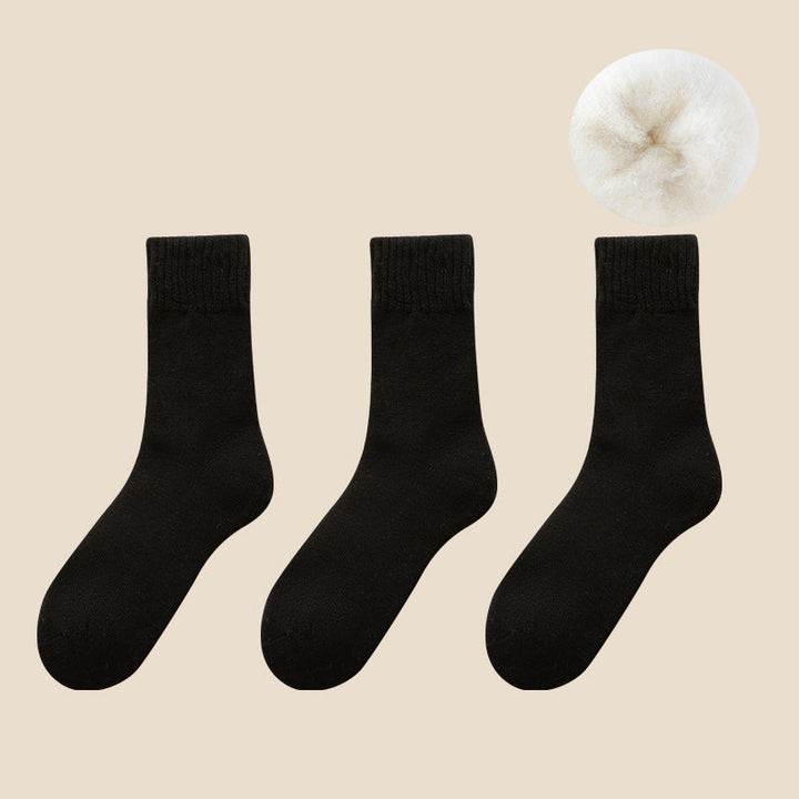 Warmfell™ Fleece-Lined Thermal Socks, 3-Pair Set with Moisture Wicking