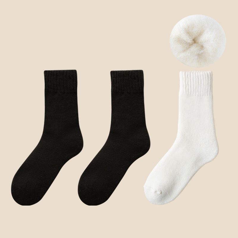 Warmfell™ Fleece-Lined Thermal Socks, 3-Pair Set with Moisture Wicking