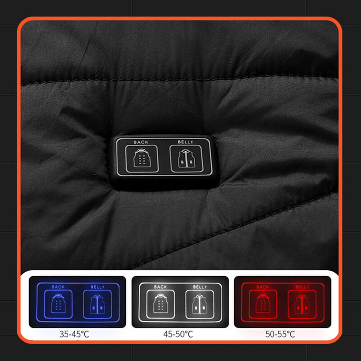 Warmfell™ Heated Gilet with 13 Heating Zones and Front-Back Control